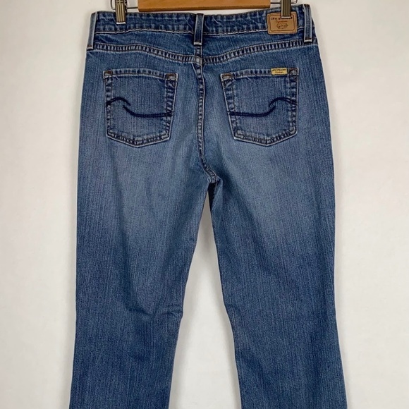 Levi Strauss Signature Mid Rise Bootcut Denim Blue Jeans Misses size 10L EUC - Picture 4 of 11